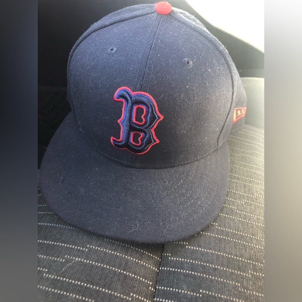 Boston red socks new era 59fifty fitted hat sz 7 1/4